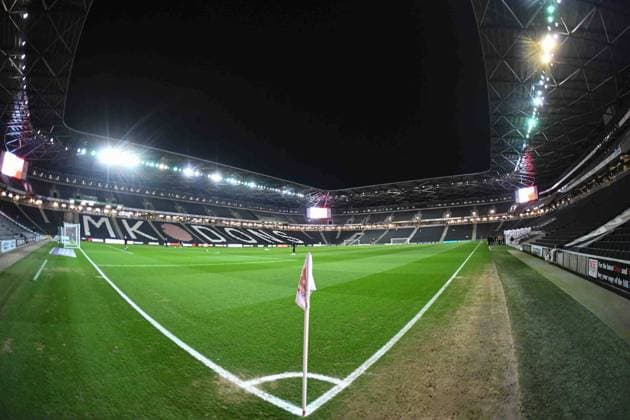 Milton Keynes Dons v Cheltenham Town EFL Sky Bet League 1 08 03 2022. Stadium MK during the EFL Sky Bet League 1 match between Milton Keynes Dons and Cheltenham Town at stadium:mk, Milton Keynes, England on 8 March 2022. Milton Keynes stadium:mk Buckinghamshire England Editorial use only DataCo restrictions apply See www.football-dataco.com , Copyright: xDennisxGoodwinx PSI-14823-0001
