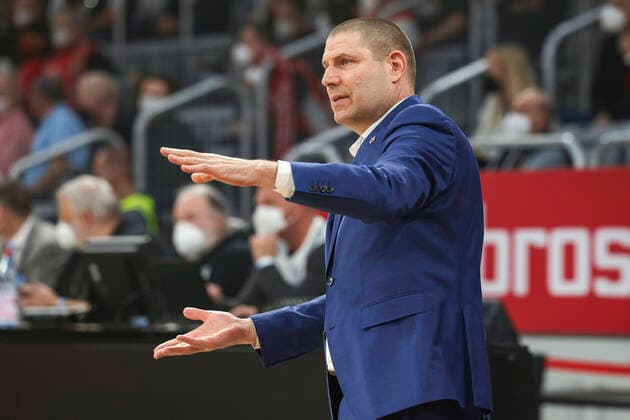 Headcoach Oren Amiel (Brose Bamberg) Brose Bamberg - EWE Baskets Oldenburg - easyCredit-BBL - Basketball Bundesliga Saison 2021 22 Spieltag 23, 08.03.2022 Bamberg, Brose Arena Copyright: DanielxLöb