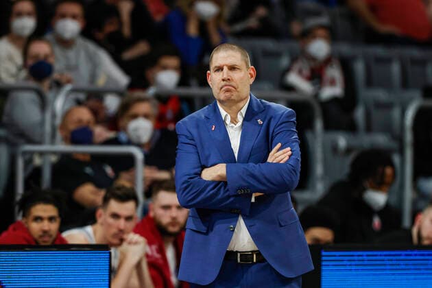 Headcoach Oren Amiel (Brose Bamberg) Brose Bamberg - EWE Baskets Oldenburg - easyCredit-BBL - Basketball Bundesliga Saison 2021 22 Spieltag 23, 08.03.2022 Bamberg, Brose Arena Copyright: DanielxLöb