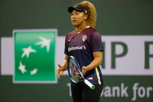 March 08, 2022 Naomi Osaka of Japan during the Eisenhower Cup of the 2022 BNP Paribas Open at Indian Wells Tennis Garden in Indian Wells, California. Mandatory Photo Credit : CSM. Indian Wells United States of America - ZUMAc04_ 20220308_zaf_c04_153 Copyright: xCharlesxBausx