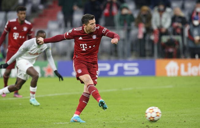 Robert Lewandowski (Bayern) . FC Bayern München-RB Salszburg . München, GER, 08.03.2022, Fussball: Champions League: Saison 21 22: