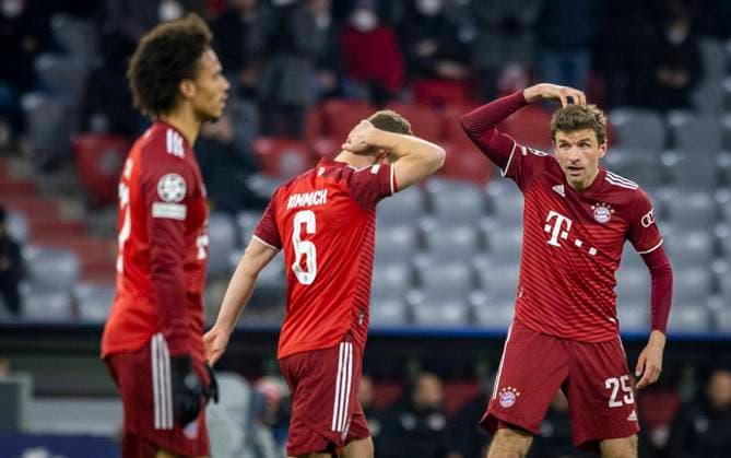 Torjubel: Thomas Mueller (Muenchen) FC Bayern München vs Red Bull Salzburg 08.03.2022, Fussball; Champions League, Saison 2021 22 Foto: Moritz Müller