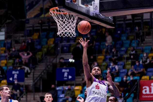 easyCredit BBL, Fraport Skyliners vs. BG Göttingen, Frankfurt, Fraport Arena, 9.3.2022 Jeff Roberson (BG Göttingen 5), Fraport Skyliners vs. BG Göttingen, Frankfurt, Fraport Arena, 9.3.2022 Copyright: xBEAUTIFULxSPORTS Gawlikx