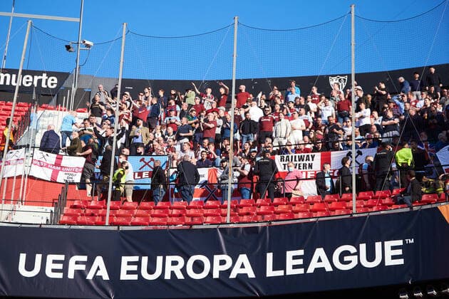 March 10, 2022, SEVILLA, SEVILLA, SPAIN: General view of stadium before the UEFA Europa League round of 16 match between Sevilla FC and West Ham United at Ramon Sanchez-Pizjuan stadium on March 10, 2022, in Sevilla, Spain. SEVILLA SPAIN - ZUMAa181 20220310_zaa_a181_014 Copyright: xJoaquinxCorcherox