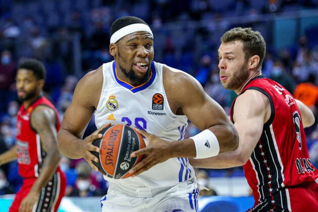 10th March 2022; Wizink Center; Madrid, Spain; Turkish Airlines Euroleague Basketball; Spain, Real Madrid vs AX Armani Exchange Milan; Guerschon Yabusele (Madrid) Madrid Spain Basketball Copyright: xAlbaxPachecox xAgenciaxLOFx