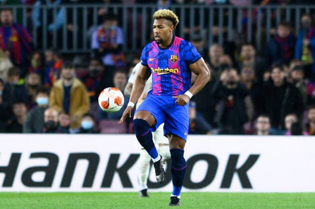 March 10, 2022, Barcelona, Spain: Adama Traore of FC Barcelona, Barca during the UEFA Europa League match between FC Barcelona and Galatasaray ASat Camp Nou in Barcelona, Spain. Barcelona Spain - ZUMAd159 20220310_zia_d159_069 Copyright: xGerardxFrancox