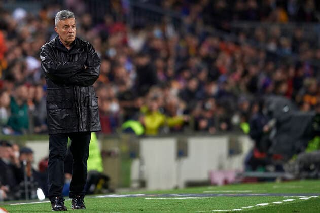 FC Barcelona, Barca v Galatasaray: Round of 16 Leg One - UEFA Europa League Domenec Torrent head coach of Galatasaray during the UEFA Europa League Round of 16 Leg One match between FC Barcelona and Galatasaray at Camp Nou on March 10, 2022 in Barcelona, Spain. Barcelona Spain  Copyright: xJosexBretonx originalFilename:breton-fcbarcel220310_np5U7.jpg