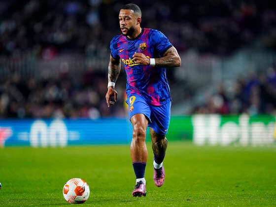 ESP: FC Barcelona, Barca v Galatasaray SK. UEFA Europa League Memphis Depay of FC Barcelona during the UEFA Europa League match between FC Barcelona v Galatasaray SK played at Camp Nou Stadium Stadium on March 10, 2022 in Barcelona, Spain. kpng Copyright: xSergioxRuizx xPRESSINPHOTOx PS_100322_016