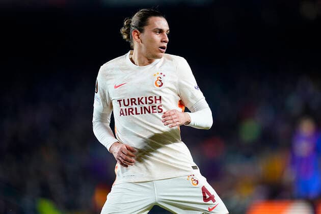 ESP: FC Barcelona, Barca v Galatasaray SK. UEFA Europa League Taylan Antalyali of Galatasaray SK during the UEFA Europa League match between FC Barcelona v Galatasaray SK played at Camp Nou Stadium Stadium on March 10, 2022 in Barcelona, Spain. kpng Copyright: xSergioxRuizx xPRESSINPHOTOx PS_100322_017