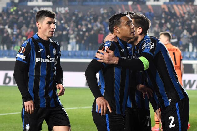 Atalanta v Bayer Leverkusen, UEFA Europa League, Bergamo, Italy Bergamo, Italy. 10th, March 2022. The players of Atalanta celebrate a goal during the UEFA Europa League match between Atalanta and Bayer Leverkusen at Gewiss Stadium in Bergamo. Bergamo Italy  Copyright: xGonzalesxPhoto TommasoxFimianox
