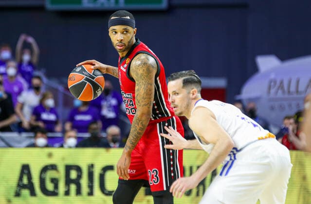 10th March 2022; Wizink Center; Madrid, Spain; Turkish Airlines Euroleague Basketball; Spain, Real Madrid vs AX Armani Exchange Milan; Malcolm Delaney (Milan) Madrid Spain Basketball Copyright: xAlbaxPachecox xAgenciaxLOFx