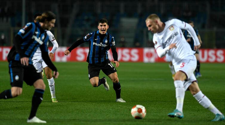 IPP20220310 Football - soccer: UEFA Europa League 2021 2022, Atalanta Bergamo - Bayer 04 Leverkusen, Ruslan Malinovski (Verwendung nur in Deutschland - GERMANY ONLY) *** IPP20220310 Football soccer UEFA Europa League 2021 2022, Atalanta Bergamo Bayer 04 Leverkusen, Ruslan Malinovski Use only in Germany GERMANY ONLY 