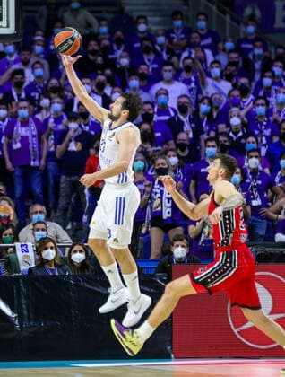 10th March 2022; Wizink Center; Madrid, Spain; Turkish Airlines Euroleague Basketball; Spain, Real Madrid vs AX Armani Exchange Milan; Sergio Llull (Madrid) Madrid Spain Basketball Copyright: xAlbaxPachecox xAgenciaxLOFx