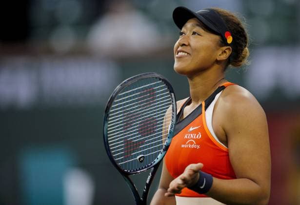 Mandatory Credit: Photo by Ella Ling Shutterstock (12842975ci) Naomi Osaka of Japan celebrates BNP Paribas Open, Tennis, Day 2, Indian Wells Tennis Garden, California, USA - 10 Mar 2022 BNP Paribas Open, Tennis, Day 2, Indian Wells Tennis Garden, California, USA - 10 Mar 2022 Copyright: xEllaxLing Shutterstockx 12842975ci