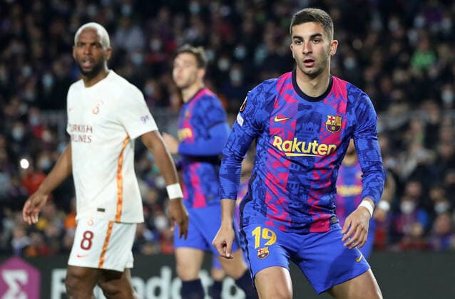 FC Barcelona, Barca v Galatasaray: Round of 16 Leg One - UEFA Europa League Ferran Torres during the match between FC Barcelona and Galatasaray SK, corresponding to the first leg of the round of 16 of the UEFA Europa League, played at the Camp Nou Stadium, in Barcelona, on 10th March 2022. Barcelona Spain  Copyright: xUrbanandsportx originalFilename:urbanandsport-fcbarcel220310_npsdw.jpg