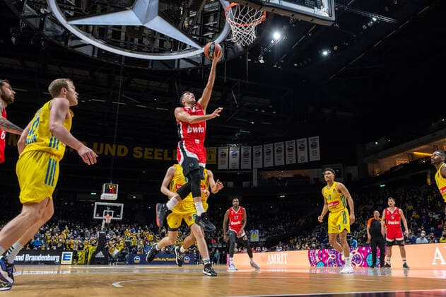 Basketball Berlin 10.03.2022 Saison 2021 2022 Euroleague Regular Season Alba Berlin - Olympiakos Piräus Kostas Sloukas (Piräus, No.11)