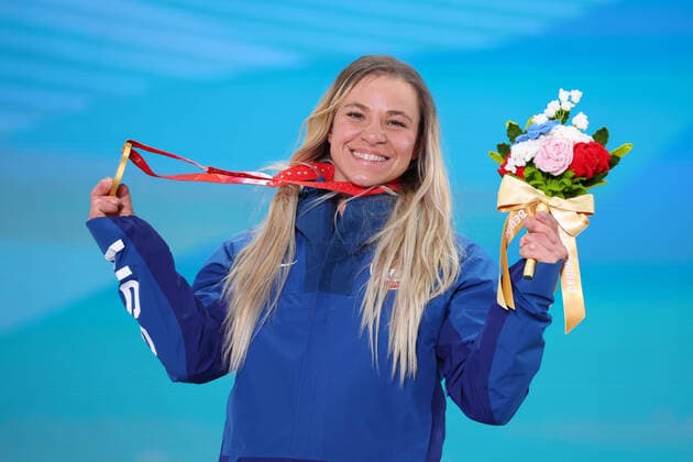 Oksana Masters (USA), MARCH 11, 2022 - Biathlon : Women s 12.5km Sitting Medal Ceremony during the Beijing 2022 Paralympic Winter games, Winterspiele,Spiele, Summer games at Zhangjiakou Medal Plaza in Zhangjiakou, Hebei, China.  (182991463)