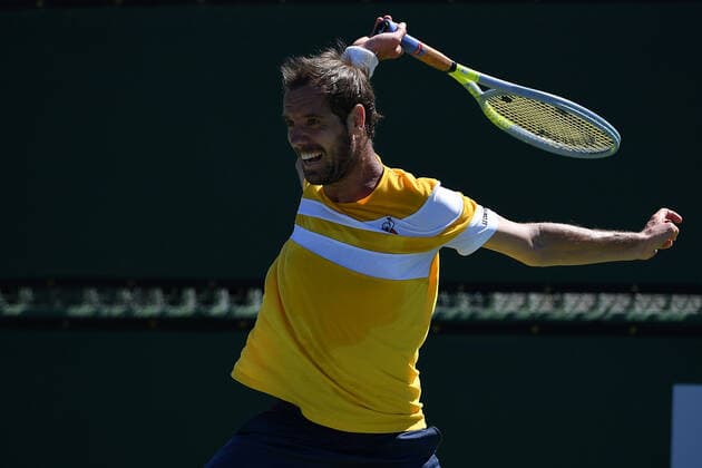 Richard Gasquet (Fra) TENNIS : BNP Paribas Open 2022 - 11 03 2023 AntoineCouvercelle Panoramic 