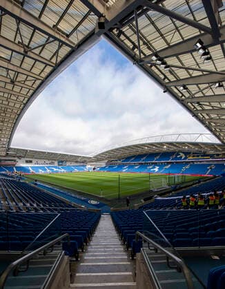Brighton and Hove Albion v Liverpool Premier League General view of American Express Community Stadium before the Premier League match at the American Express Community Stadium, Brighton and Hove Content Not Available For UK Newspapers Copyright: xJeremyxLandeyx FIL-16658-0002