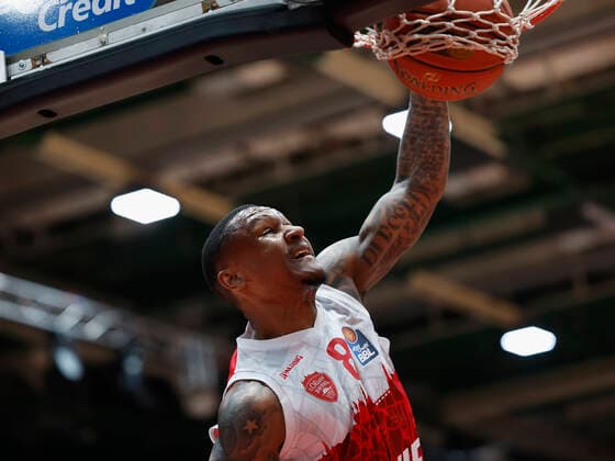 12.03.2022, Basketball, BBL, Hauptrunde, s.Oliver Wuerzburg - Hakro Merlins Crailsheim, GER, Wuerzburg, tectake Arena Bild: v. li. Charles Callison (s.Oliver Wuerzburg) Copyright: HMBxMedia xHeikoxBecker
