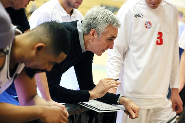 Rheinstars vs. Eintracht Stahnsdorf Rheinstars Köln vs. Eintracht Stahnsdorf, Basketball, BARMER 2. Basketball Bundesliga ProB, Trainer Stephan Baeck (Rheinstars), 12.03.2022,