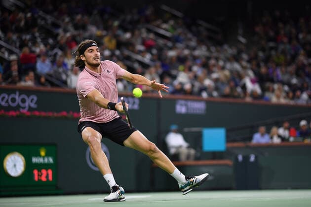 Stefanos Tsitsipas (Gre) TENNIS : BNP Paribas Open 2022 - 12 03 2023 AntoineCouvercelle Panoramic 