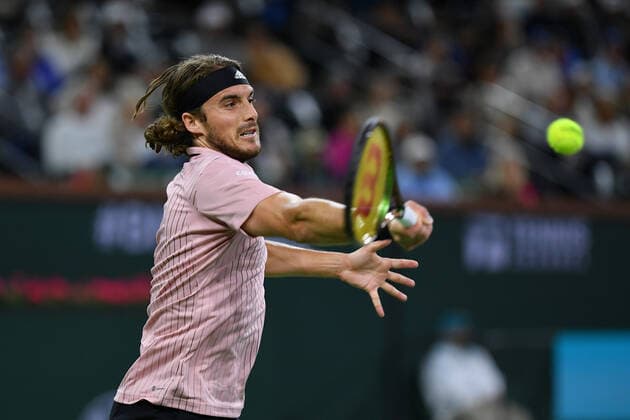 Stefanos Tsitsipas (Gre) TENNIS : BNP Paribas Open 2022 - 12 03 2023 AntoineCouvercelle Panoramic 