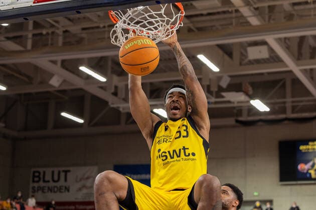 Isaiah Crawley (Tigers Tuebingen, 53) Tigers Tuebingen vs. VfL SparkassenStars Bochum, 2. Basketball Bundesliga, Pro A, Barmer 2 Basketball, 29. Spieltag , Spielzeit 2021 2022, 12.03.2022 Tigers Tuebingen vs. VfL SparkassenStars Bochum, 2. Basketball Bundesliga, Pro A, Barmer 2 Basketball, 29. Spieltag , Spielzeit 2021 2022, 12.03.2022 Tuebingen Copyright: xNinaxSanderx xEibnerxPressefotox EP_NSR