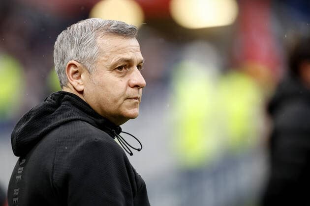 Bruno Genesio - Entraineur (Rennes) FOOTBALL : Olympique Lyonnais vs Stade Rennais - Ligue 1 Uberteat - 13 03 2022 AurelienMorissard Panoramic 