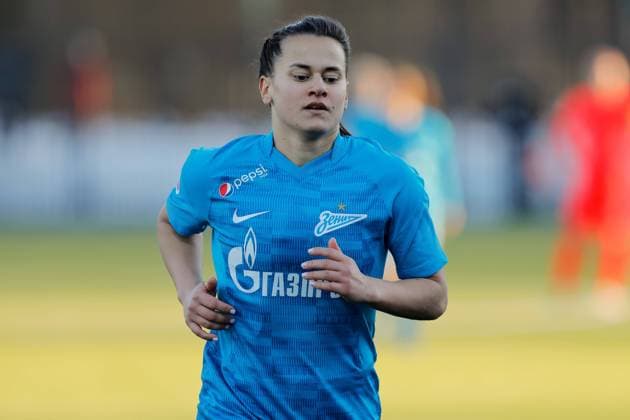 Zenit St. Petersburg V Zvezda-2005 Perm - Russian Women s Football Superleague Ana Dias of WFC Zenit during the Russian Women s Football Superleague match between WFC Zenit Saint Petersburg and WFC Zvezda-2005 Perm on March 13, 2022 at Zenit Academy Arena in Saint Petersburg, Russia. Saint Petersburg Russia  Copyright: xMikexKireevx originalFilename:kireev-zenitstp220313_npzJN.jpg
