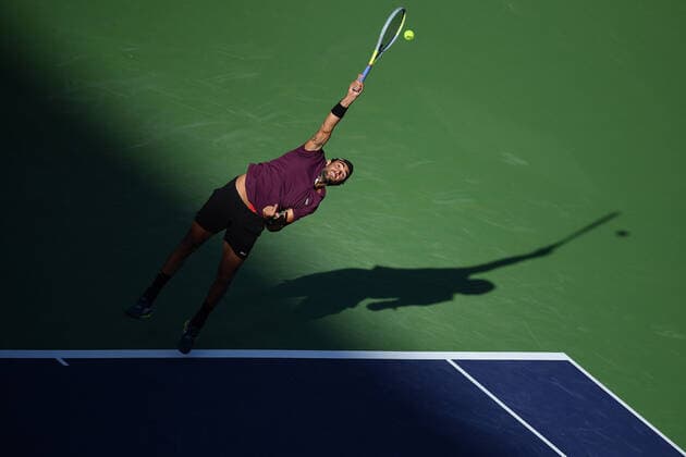 Matteo Berrettini (Ita) TENNIS : BNP Paribas Open 2022 - 13 03 2023 AntoineCouvercelle Panoramic 