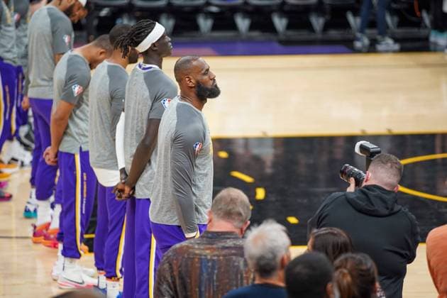 Phoenix, Arizona, March 13th 2022: Lebron James ( 6Los Angeles Lakers)& xA