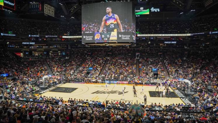 Phoenix, Arizona, March 13th 2022: General view inside Footprint Center during the National Basketball Association game between the Los Angeles Lakers and the Phoenix Suns at Footprint Center in Phoenix, Arizona. Edwin Rodriguez SPP Los Angeles Lakers v Phoenix Suns - NBA, Basketball Herren, USA - FootPrint Center 