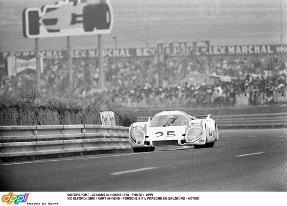 MOTORSPORT - LE MANS 24 HOURS 1970 - PHOTO : DPPI VIC ELFORD (GBR) KURT AHRENS - PORSCHE 917 L PORSCHE KG SALZBURG - ACTION MOTORSPORT LM 1970 DPPI Panoramic  1970_LM_ELFORD_AHRENS_1.jpg