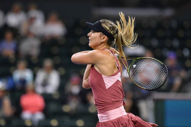 Paula Badosa (Esp) TENNIS : BNP Paribas Open 2022 - 14 03 2023 AntoineCouvercelle Panoramic 