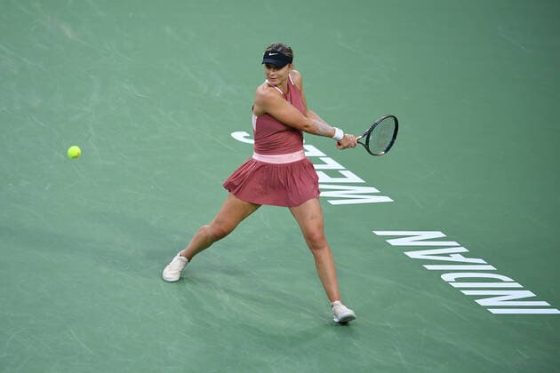 Paula Badosa (Esp) TENNIS : BNP Paribas Open 2022 - 14 03 2023 AntoineCouvercelle Panoramic 