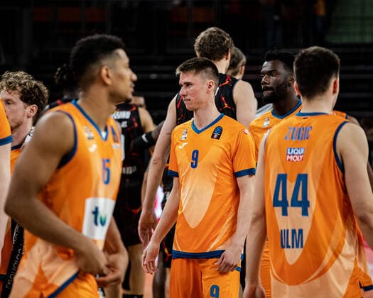 Gran Canaria siegt mit 94:93 Endstand gegen Ratiopharm Ulm. Entaeuschte Ulmer Ratiopharm Ulm vs. Gran Canaria, 7DAYS Eurocup Basketball, 15.Spieltag, 15.03.2022 Ratiopharm Ulm vs. Gran Canaria, 7 Days Eurocup Basketball, 15.Spieltag Neu-Ulm Copyright: xEibner-Pressefoto RogerxBuerkex EP_EER