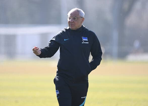 Fussball, Herren, Saison 2021 2022, 1. Bundesliga, Hertha BSC, Training, Trainer Felix Magath (Hertha BSC), 16.03. 2022, Copyright: xMatthiasxKochx