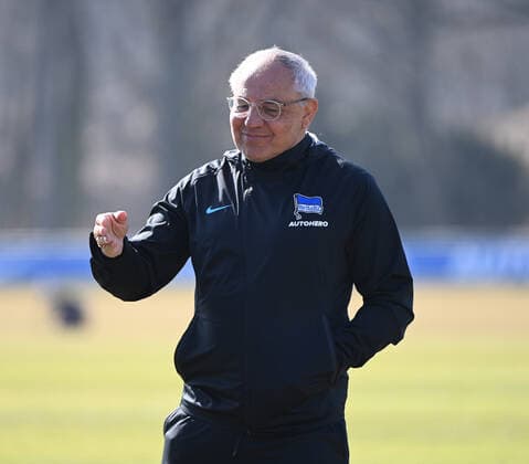 Fussball, Herren, Saison 2021 2022, 1. Bundesliga, Hertha BSC, Training, Trainer Felix Magath (Hertha BSC), 16.03. 2022, Copyright: xMatthiasxKochx