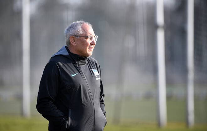 Fussball, Herren, Saison 2021 2022, 1. Bundesliga, Hertha BSC, Training, Trainer Felix Magath (Hertha BSC), 16.03. 2022, Copyright: xSebastianxRäppold MatthiasxKochx
