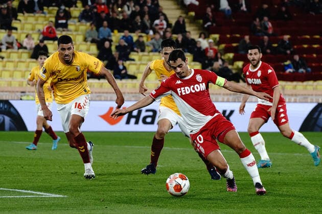Wissam Ben Yedder (AS Monaco) FOOTBALL : AS Monaco vs Braga - 8 eme de finale retour Europa League - Monaco - 17 03 2022 NorbertScanella Panoramic 