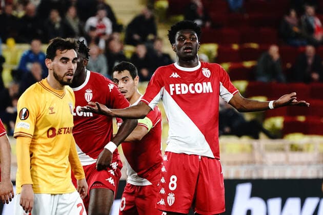 Aurelien Tchouameni (AS Monaco) FOOTBALL : AS Monaco vs Braga - 8 eme de finale retour Europa League - Monaco - 17 03 2022 NorbertScanella Panoramic 
