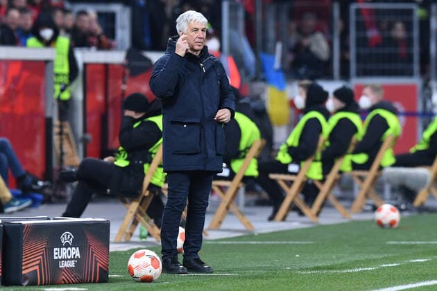 Fußball Europa League Achtelfinale Bayer 04 Leverkusen - Atalanta Bergamo am 17.03.2022 in der BayArena in Leverkusen Gian Piero Gasperini ( Bergaamo )
