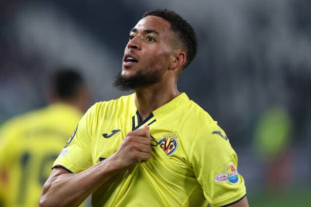 Juventus Fc - Villareal CF Arnaut Danjuma of Villarreal CF celebrates after scoring his team s third goal during the UEFA Champions League Round Of Sixteen Leg Two match between Juventus Fc and Villareal CF at Allianz Stadium on March 16, 2022 in Milan, Italy . Torino Allianz Stadium Italy Copyright: xMarcoxCanonierox