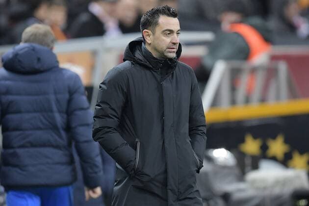 ISTANBUL - FC Barcelona, Barca coach Xavi Hernandez during the UEFA Europa League match between Galatasaray AS and FC Barcelona at Ali Sami Yen Spor Kompleksi Stadium on March 17, 2022 in Istanbul, Turkey. ANP Dutch Height Gerrit van Keulen Europa League round of 16 2021 2022,Galatasaray AS v FC Barcelona xVIxANPxSportx xGerritxvanxKeulenxIVx