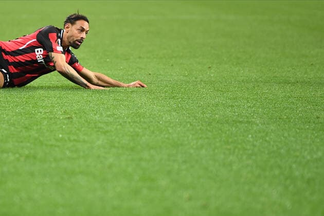Leverkusen, Germany - 17 March 2022: Karim Bellarabi. The match of UEFA Europa League Bayer Leverkusen vs Atalanta Bergamo Copyright: xVITALIIxKLIUIEVx