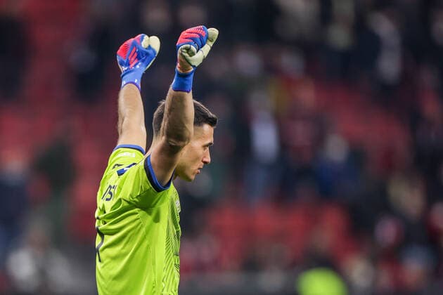 17.03.2022, Fussball, Saison 2021 2022, UEFA Europa League, Achtelfinale, Rückspiel, Runde 2 2, Bayer Leverkusen - Atalanta Bergamo, Juan Musso (Atalanta Bergamo), Foto: Dennis Ewert RHR-FOTO xRHR-FOTO DEx