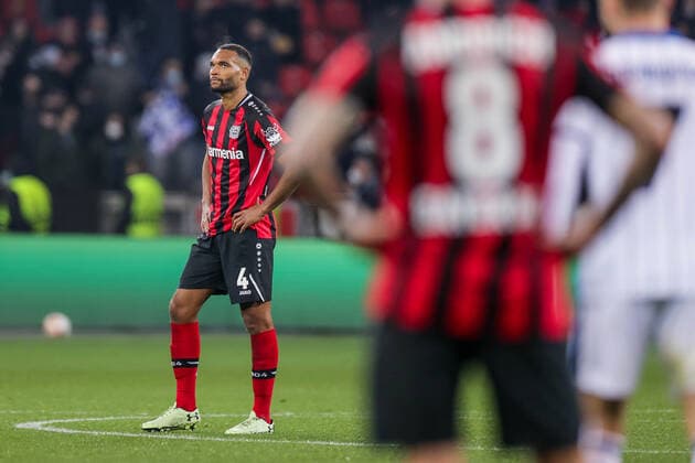 17.03.2022, Fussball, Saison 2021 2022, UEFA Europa League, Achtelfinale, Rückspiel, Runde 2 2, Bayer Leverkusen - Atalanta Bergamo, Mitchel Bakker (Bayer 04 Leverkusen), Foto: Dennis Ewert RHR-FOTO xRHR-FOTO DEx