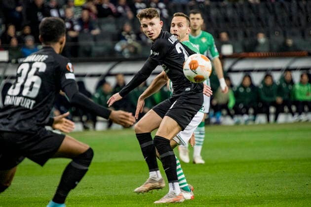 UEFA Europa League, Eintracht Frankfurt vs. Real Betis Sevilla, Frankfurt, Deutsche Bank Park, 17.3.2022 Jesper Lindström (Eintracht Frankfurt 29), Eintracht Frankfurt vs. Real Betis Sevilla, Frankfurt, Deutsche Bank Park, 17.3.2022 Copyright: xBEAUTIFULxSPORTS Gawlikx