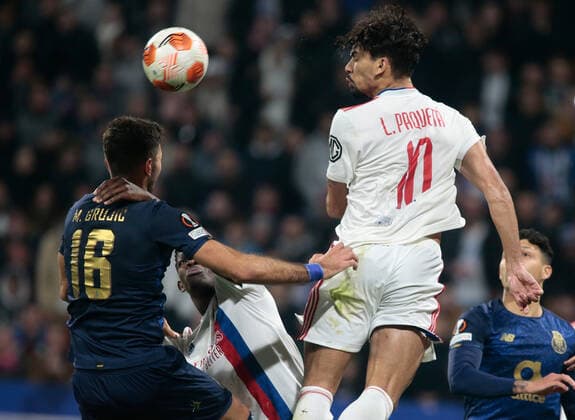 March 17, 2022, Lyon, France: Lucas Paqueta of Olympique Lyonnais during the UEFA Europa League, Round of 16, 2nd leg football match between Olympique Lyonnais (Lyon) and FC Porto on March 17, 2022 at Groupama stadium in Decines-Charpieu near Lyon, France. football Europa League match - Olympique Lyonnais vs FC Porto, Lyon, France  - ZUMAl164 20220317_zsa_l164_175 Copyright: xNderimxKacelix